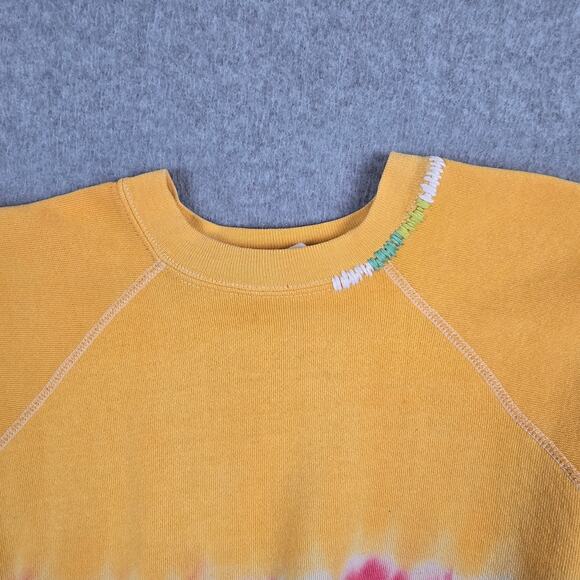 ISMBS Sweatshirt Size Medium Yellow Tie Dye I Stole My Boyfriend's Shirt Tultex - Picture 11 of 16